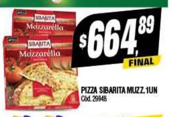 Supermercados Yaguar Pizza Sibarita Muzz. 1un oferta