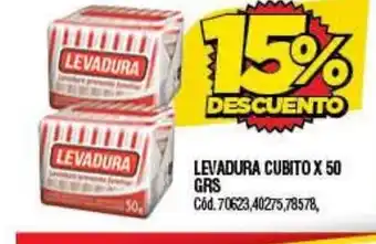 Supermercados Yaguar Levadura Cubito x 50grs oferta