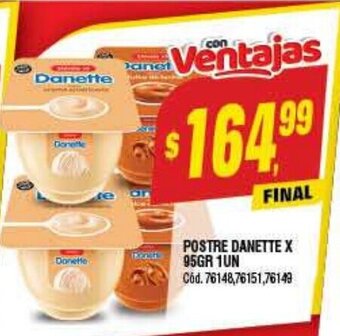 Supermercados Yaguar Postre Danette x 95gr 1un oferta