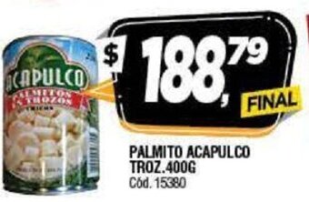 Supermercados Yaguar Palmito Acapulco Troz. 400g oferta