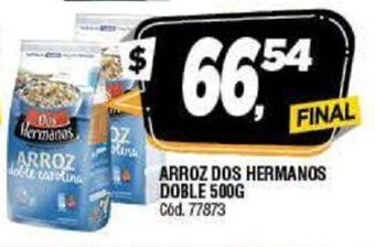 Supermercados Yaguar Arroz Dos Hermanos Doble 500g oferta