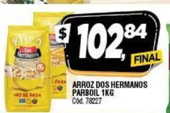 Supermercados Yaguar Arroz Dos Hermanos Parboil 1kg oferta