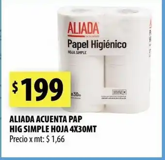 Punto Mayorista Papel higiénico aliada 4x30mt oferta