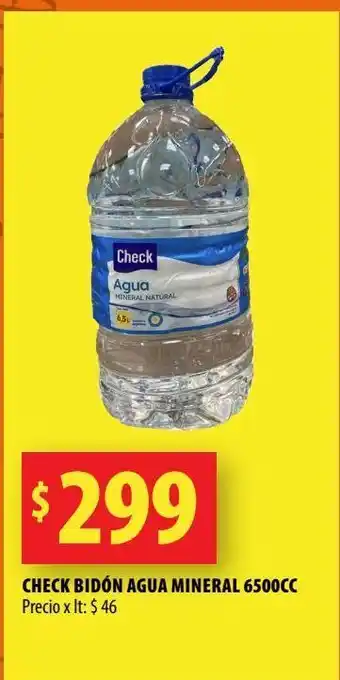 Punto Mayorista Agua mineral check 650cc oferta