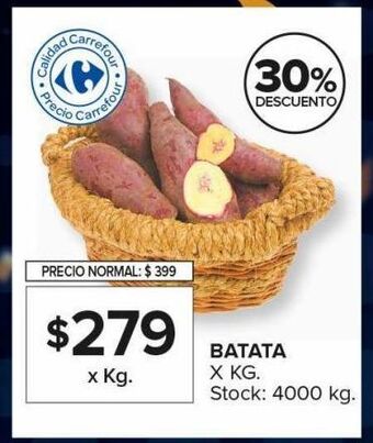 Carrefour Maxi Batata kg oferta