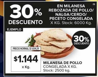 Carrefour Maxi Milanesa de pollo kg oferta