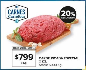 Carrefour Maxi Carne picada especial kg oferta