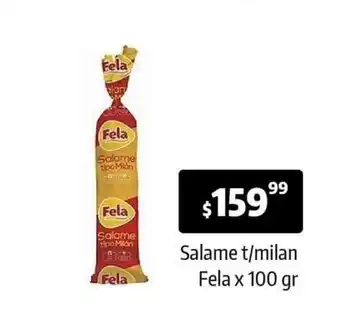 Autoservicio Capo Salame t/milan Fela x 100 gr. oferta