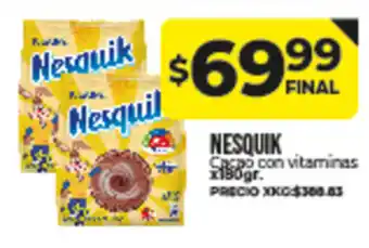 Supermayorista Vital Nesquik Cacao con vitaminas x 180gr oferta