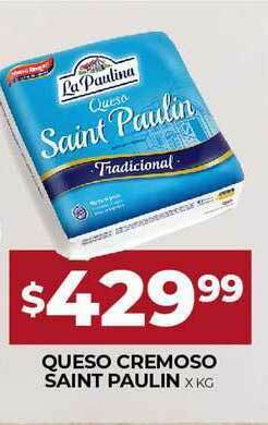 Supermercados Tadicor Queso Cremoso Saint Paulin oferta