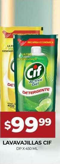 Supermercados Tadicor Cif Lavajillas x 450ml oferta