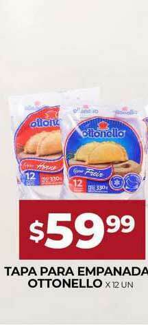 Supermercados Tadicor Tapa Para Empanadas Ottonello x 12un oferta