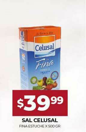 Supermercados Tadicor Sal Celusal x 500gr oferta