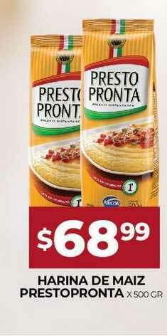 Supermercados Tadicor Harina De Maiz Prestopronta x 500gr oferta