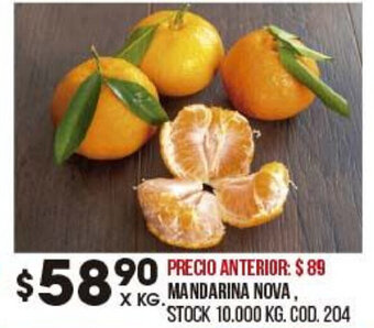 Coto Mandarina Nova oferta