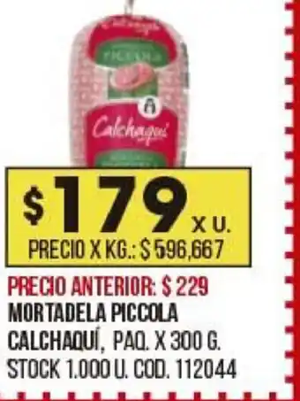 Coto Mortadela Piccola Calchaqui x 300g oferta