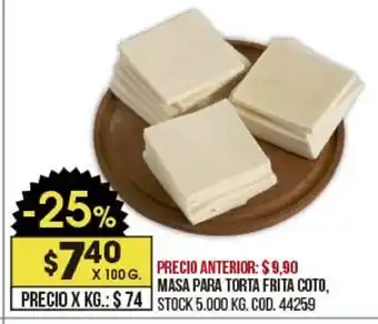 Coto Masa Para Torta Frita Cotto x 100g oferta