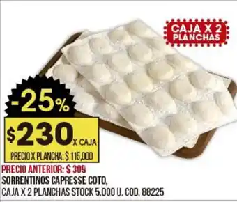 Coto Sorrentinos Capresse Cotto oferta