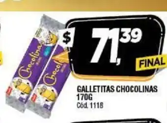 Supermercados Yaguar Galletitas Chocolinas 170g oferta