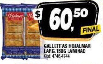 Supermercados Yaguar Galletitas Hojalmar Larg. 150g Laminad oferta