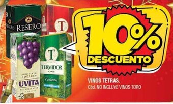Supermercados Yaguar Vinos Tetras. oferta