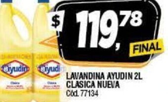 Supermercados Yaguar Lavandina Ayudin 2L Clasica Nueva oferta