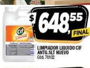 Supermercados Yaguar Limpiador Liquido Cif Antg. 5lt Nuevo oferta