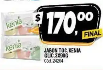 Supermercados Yaguar Jabon Toc. Kenia Glic. 3 x 90g oferta