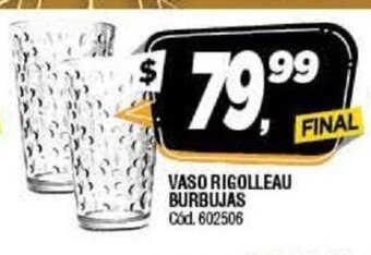 Supermercados Yaguar Vaso Rigolleau Burbujas oferta