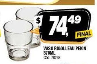 Supermercados Yaguar Vaso Rigolleau Pekin 370ml oferta