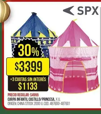 Coto Carpa Infantil Castillo/Princesa oferta