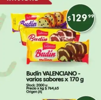 Supermercados Buenos Días Budín Valenciano oferta