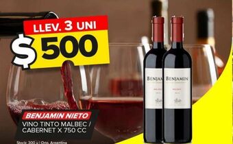 Carrefour Maxi Vino tinto benjamín nieto x 750cc oferta