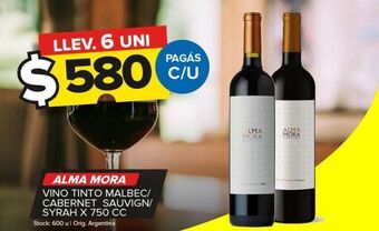 Carrefour Maxi Vino tinto alma mora x 750cc oferta