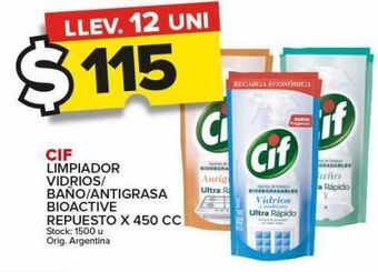 Carrefour Maxi Limpiador cif x 450cc oferta