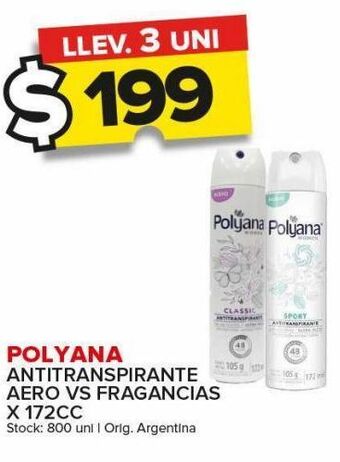 Carrefour Maxi Antitranspirante polyana x 172cc oferta