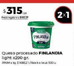 Disco Queso procesado finlandia x 290g oferta