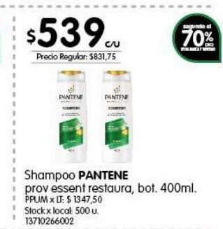Jumbo Shampoo pantene pro v essentials 400ml oferta