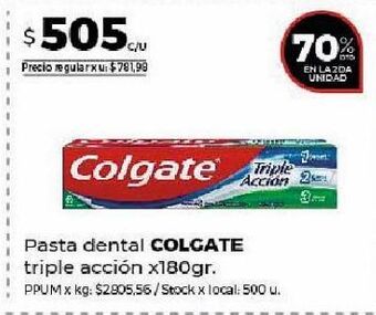 Disco Pasta de dientes colgate x 180g oferta