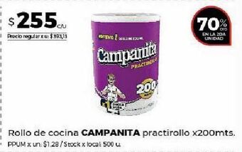 Disco Rollo de cocina campanita x 200mts oferta