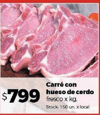 Disco Carré con hueso de cerdo x kg oferta