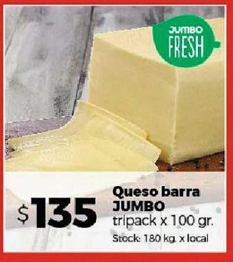 Disco Queso de barra jumbo x 100g oferta