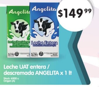 Supermercados Buenos Días Leche UAT Entera / Descremada Angelita x 1lt oferta