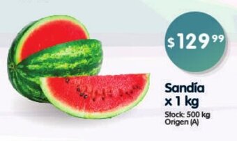 Supermercados Buenos Días Sandía x 1kg oferta