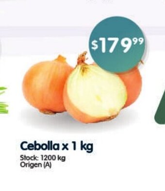 Supermercados Buenos Días Cebolla x 1kg oferta