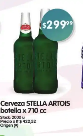 Supermercados Buenos Días Cerveza Stella Artois Botella x 710cc oferta