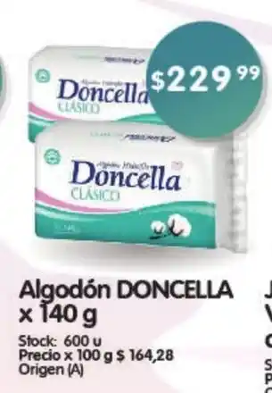 Supermercados Buenos Días Algodón Doncella x 140g oferta