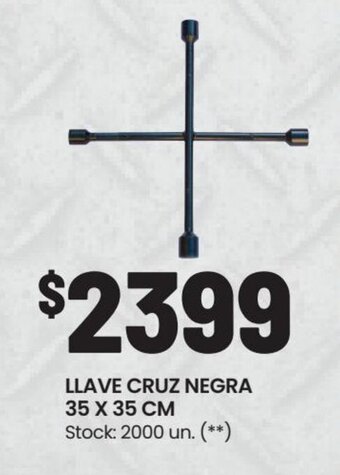 Changomas Llave Cruz Negra 35x35 oferta