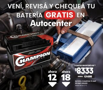Changomas Batería Champion 70 Amp oferta