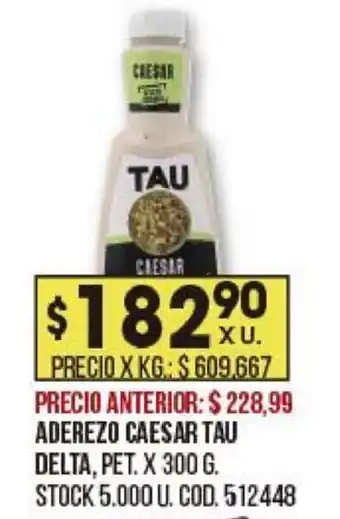 Coto Tau Delta Aderezo Caesar x 300g oferta